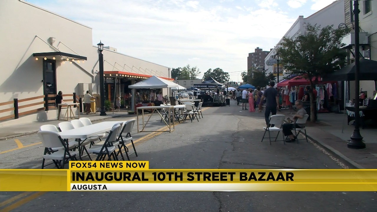 Inaugural 10th Street Bazaar kicks off in Downtown Augusta