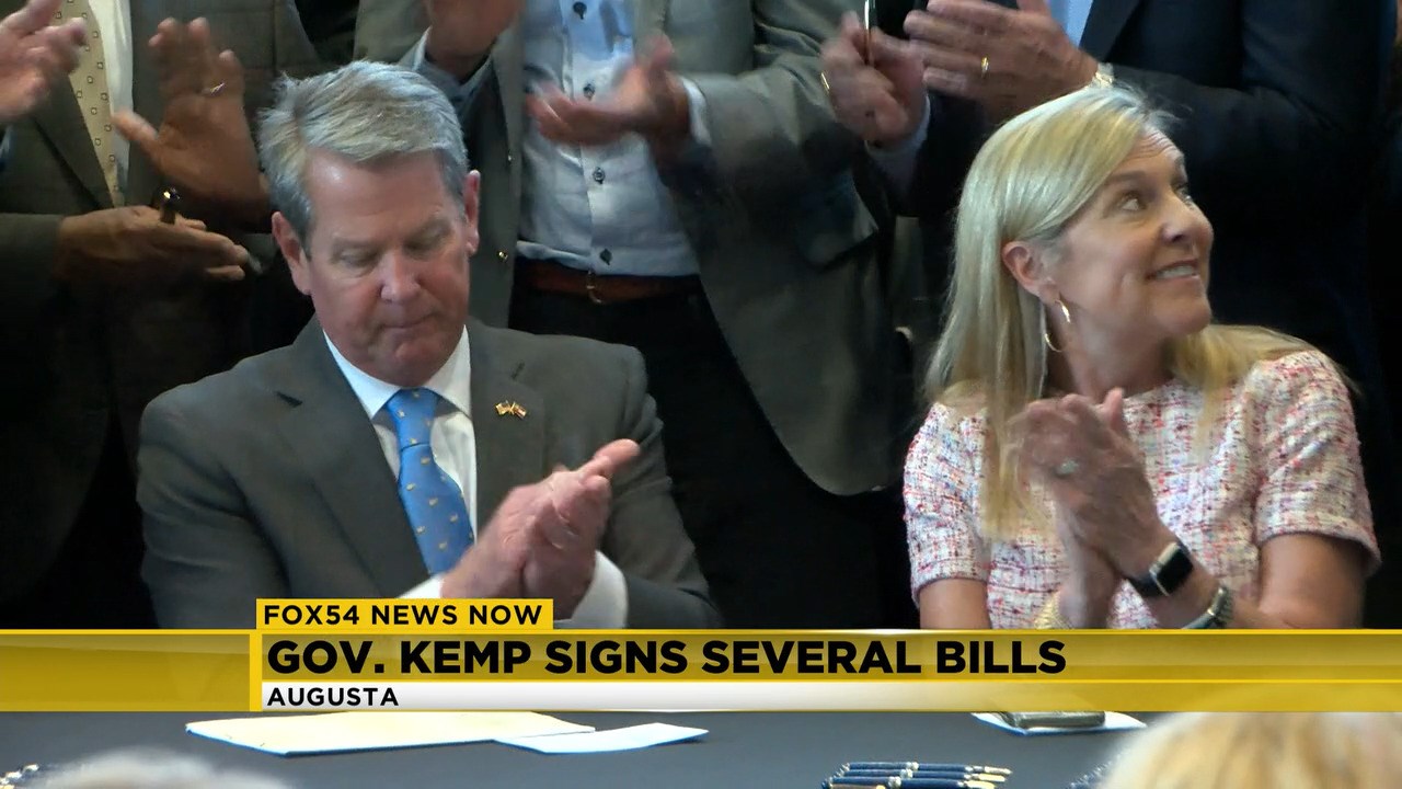 Gov. Kemp visits Augusta to sign economic bills