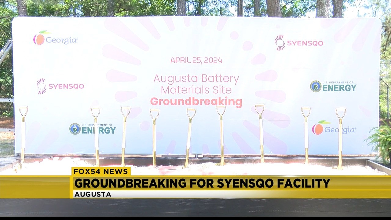 Groundbreaking for EV battery material facility in Augusta
