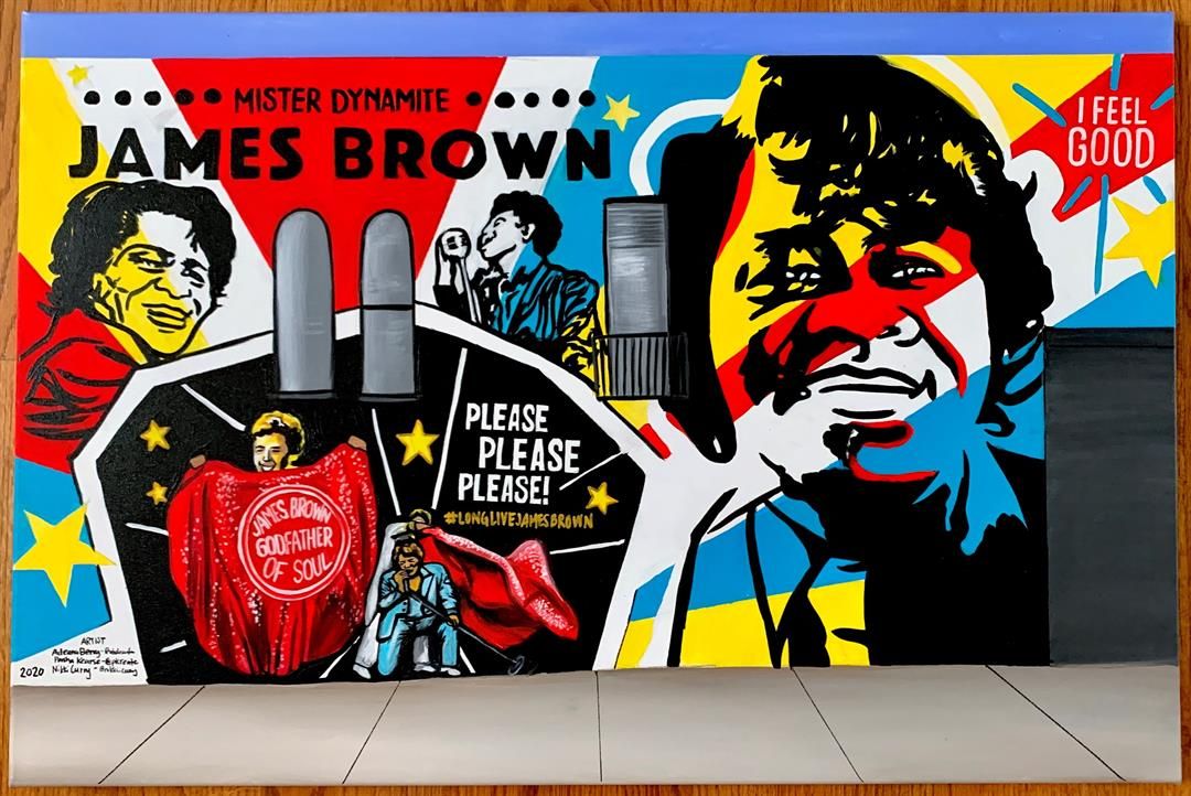 Winner announced for Augusta's James Brown mural competition WFXG