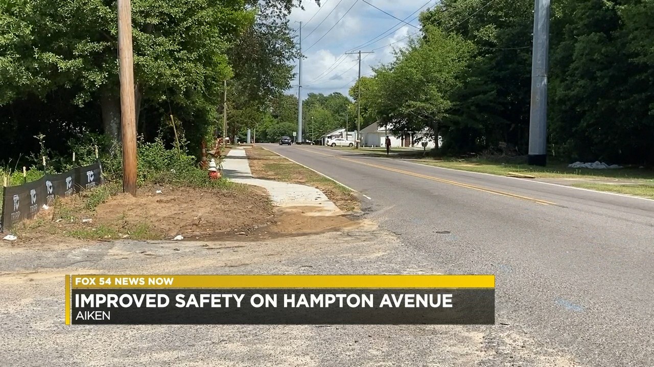 New sidewalk adding safety in Aiken - WFXG