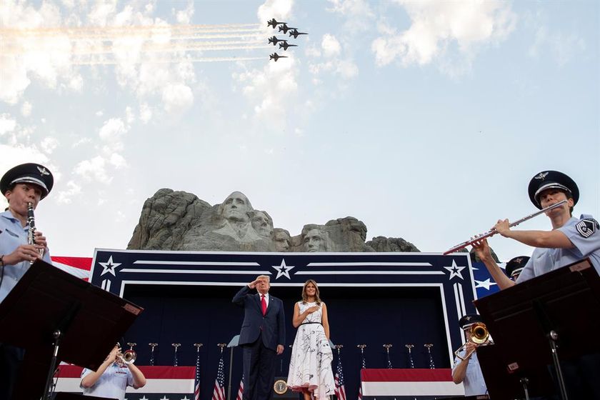 At Mount Rushmore Trump Digs Deeper Into Nation S Divisions Wfxg