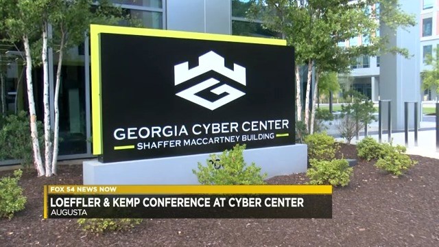 US Senator Kelly Loeffler and First Lady of Georgia Marty Kemp visit Georgia Cyber Center