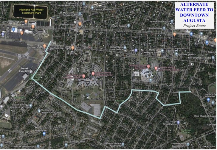Augusta Utilities to begin construction of alternate downtown water