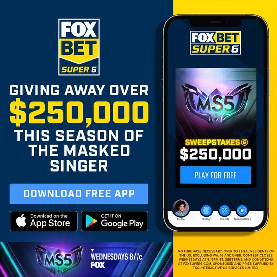 FOX Bet Super 6 App Teams up with the Masked Singer for FOX Bet Super 6 App Teams up with the Masked Singer for