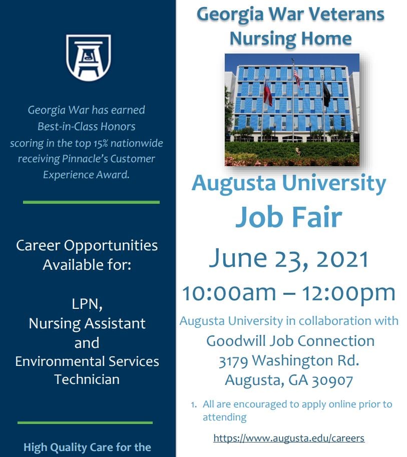 Augusta University hosting job fair at Goodwill Job Connection WFXG