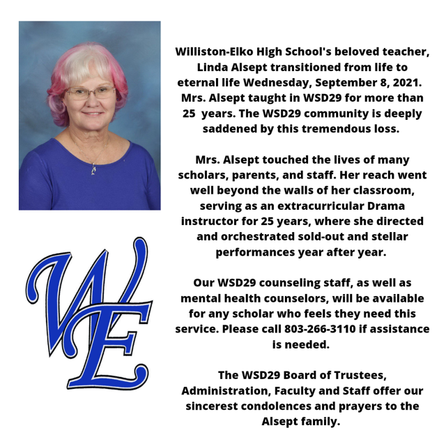 Legacy Williston School District Remembers High School Teacher - Wfxg