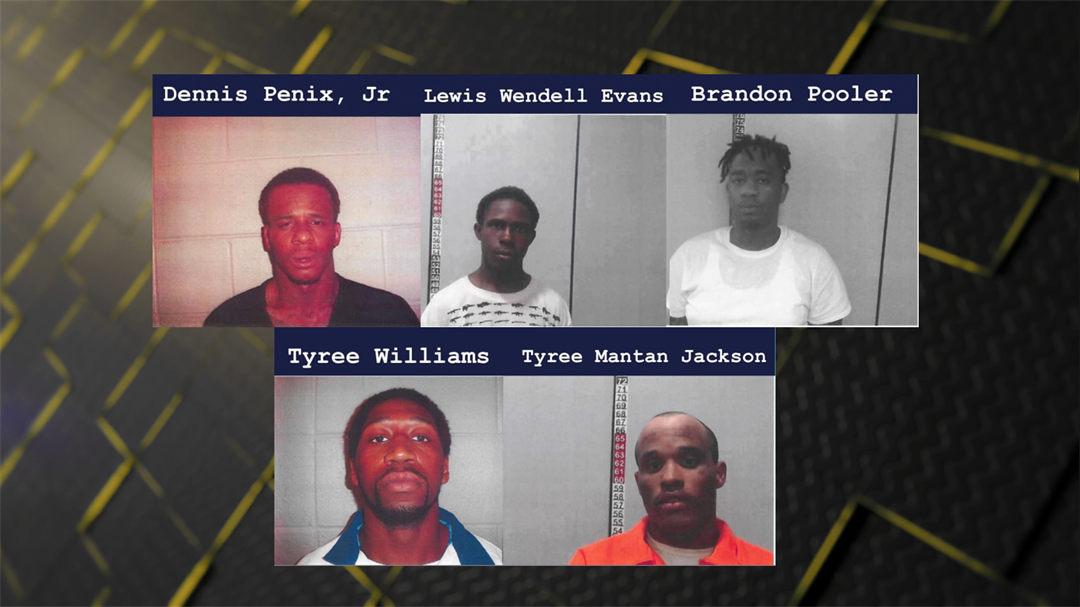 All Five Escaped Inmates Are Now In Custody Wfxg