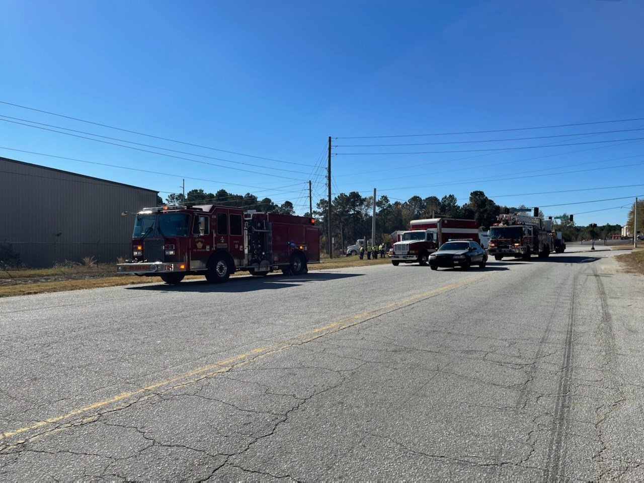 Tractor trailer crashes on Mike Padgett Hwy., HAZMAT on scene - WFXG