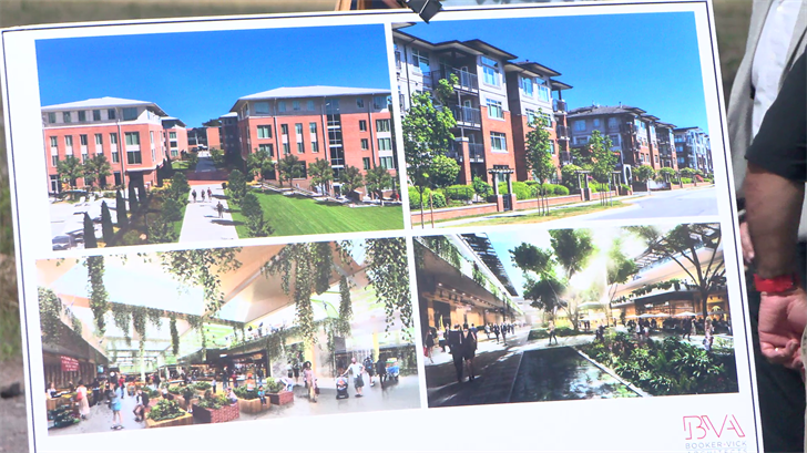 Concept images for Regency Mall revitalization.