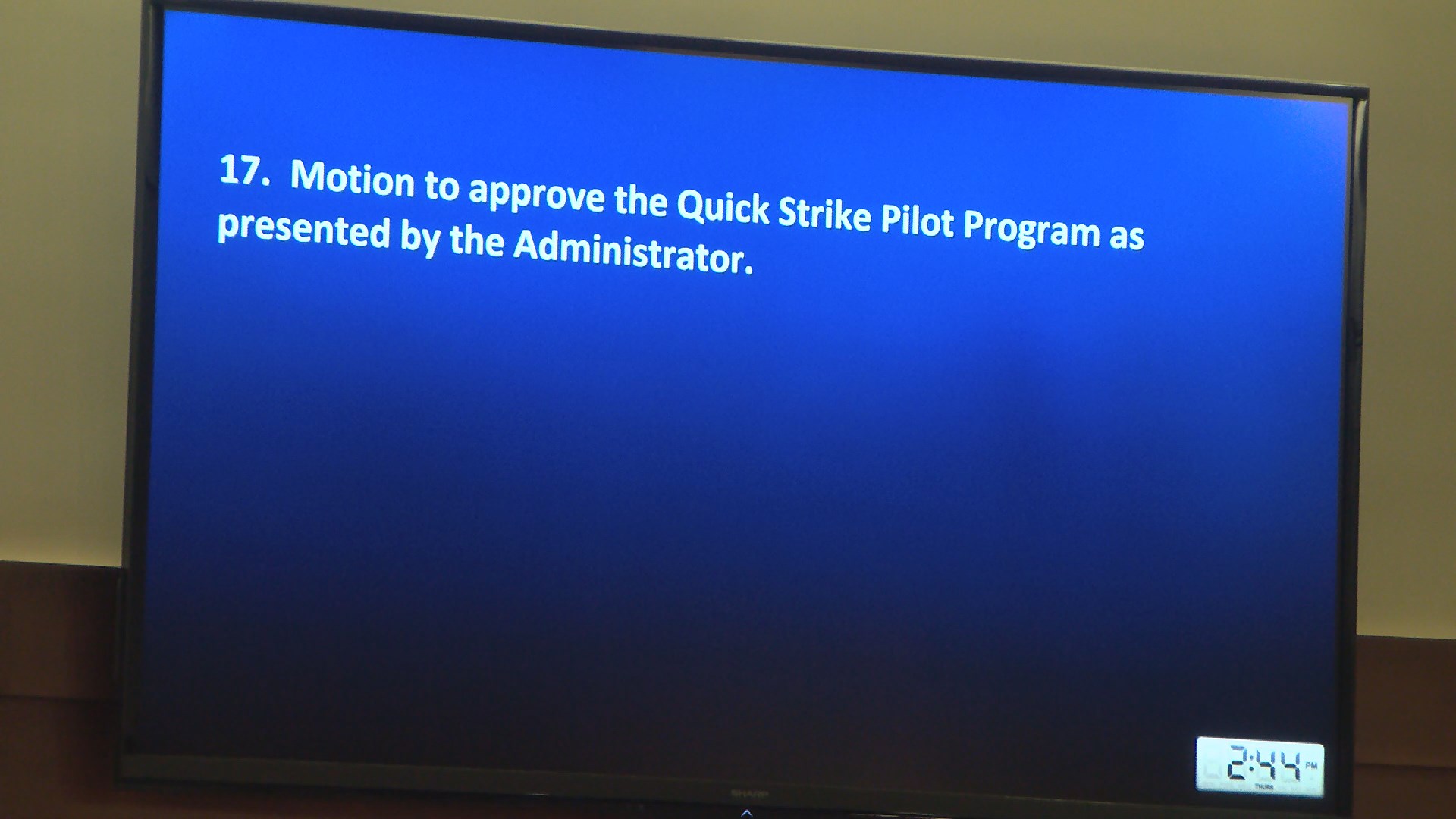 Commission approves plan for .5 million ‘quick strike program’