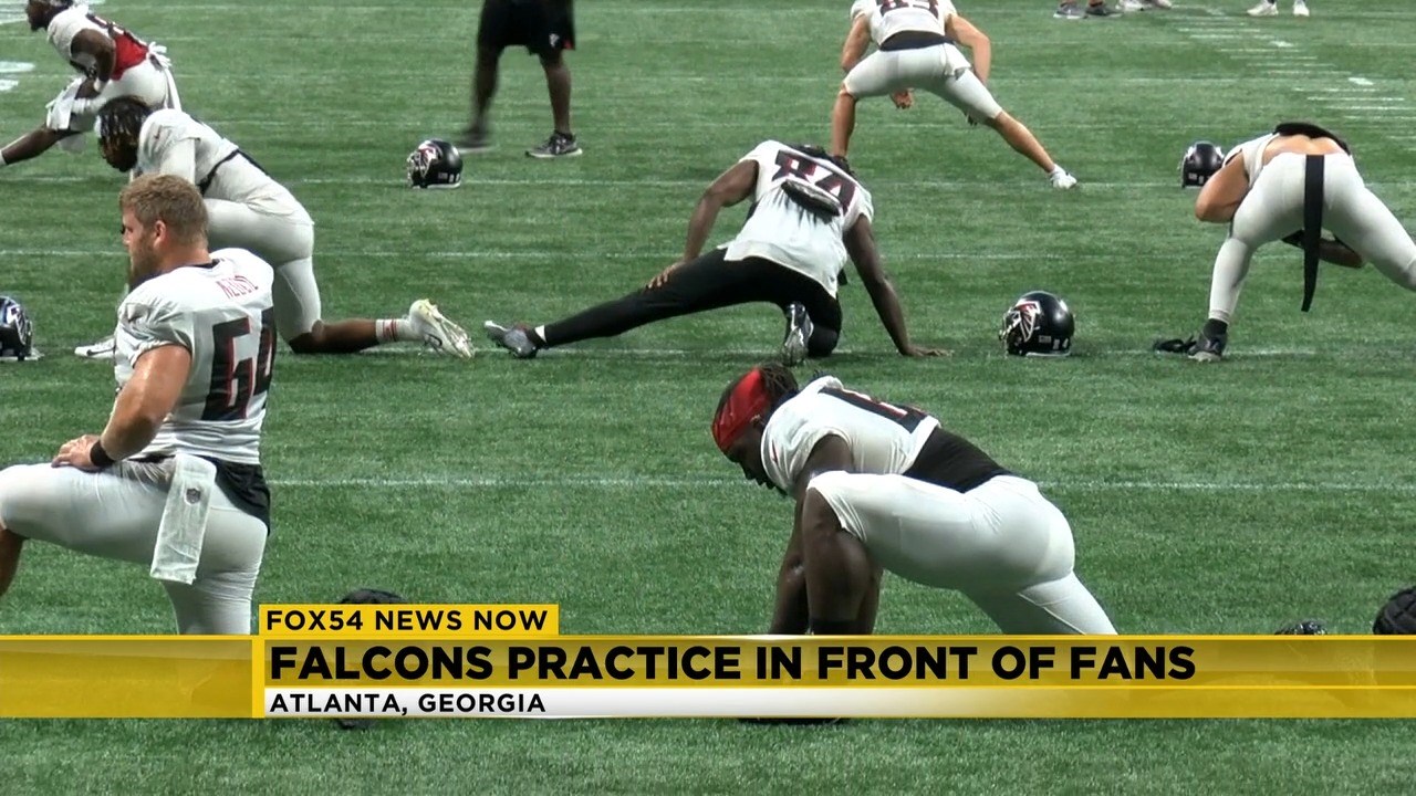 Atlanta Falcons hold first practice at Mercedes Benz Stadium - WFXG