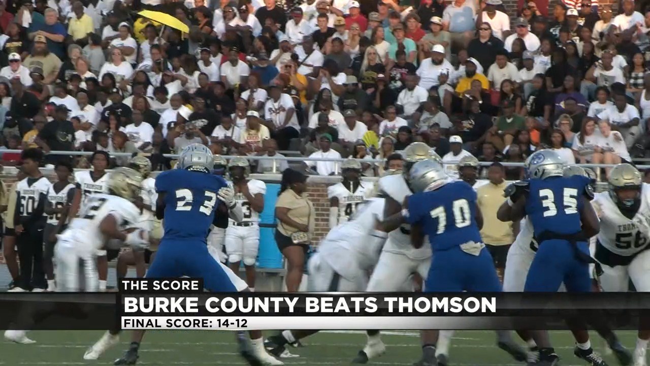 The Score Burke County Bears defeat state champion Thomson Bulldogs WFXG