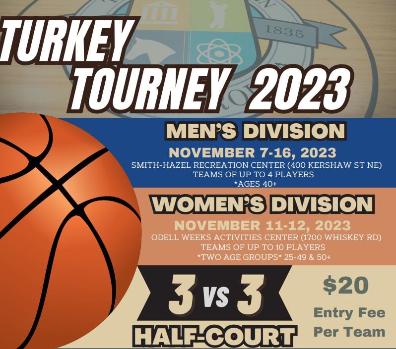 Aiken Parks, Recreation & Tourism set for 3rd Annual Turkey Tourney